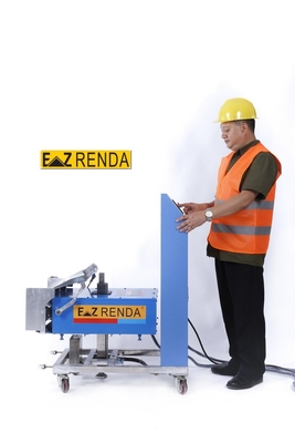 Niebieskie i białe wewnętrzne ściany zaprawy Renderowanie Maszyna Auto system pozycjonowania